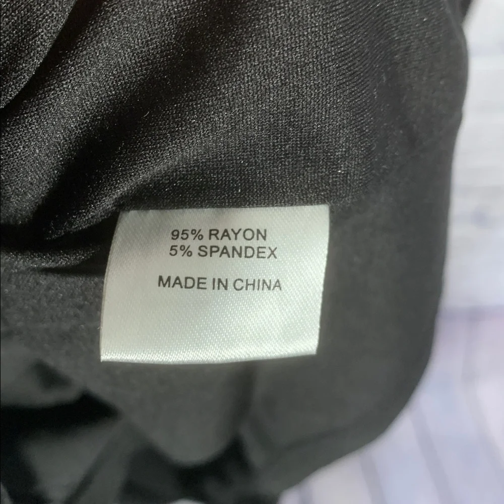The Main Street Exchange Womens Short Sleeve Maxi Dress Black S Casual Minimal - Picture 5 of 7